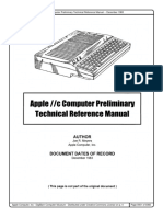Apple IIc Preliminary Technical Reference Manual 1983
