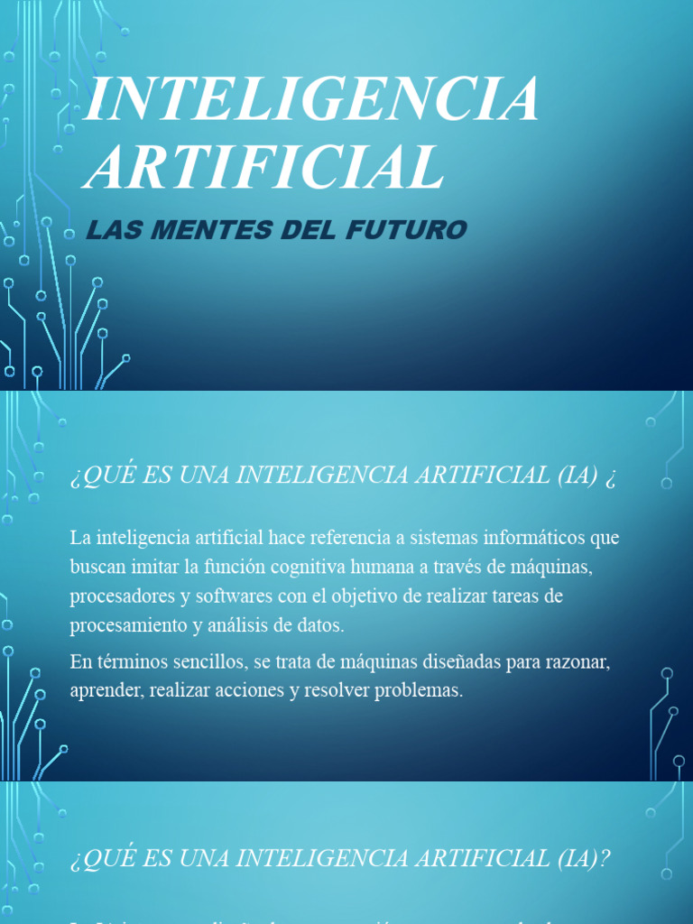 Presentación IA. Romero Agustín 7C | PDF | Inteligencia artificial ...