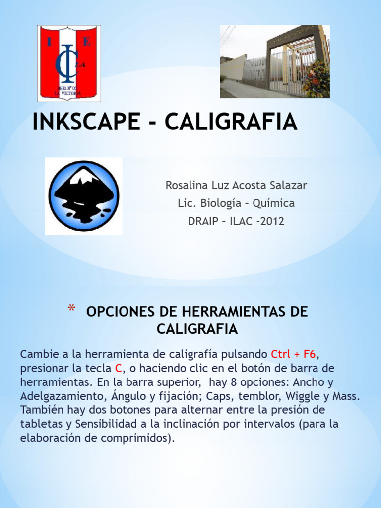 Inkscape Tutorial: Caligrafía , Inkscape tutorial: Avanzado – SHVQV