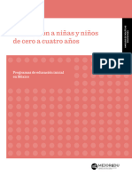 La Atención A Niñas y Niños de Cero A Cuatro Años