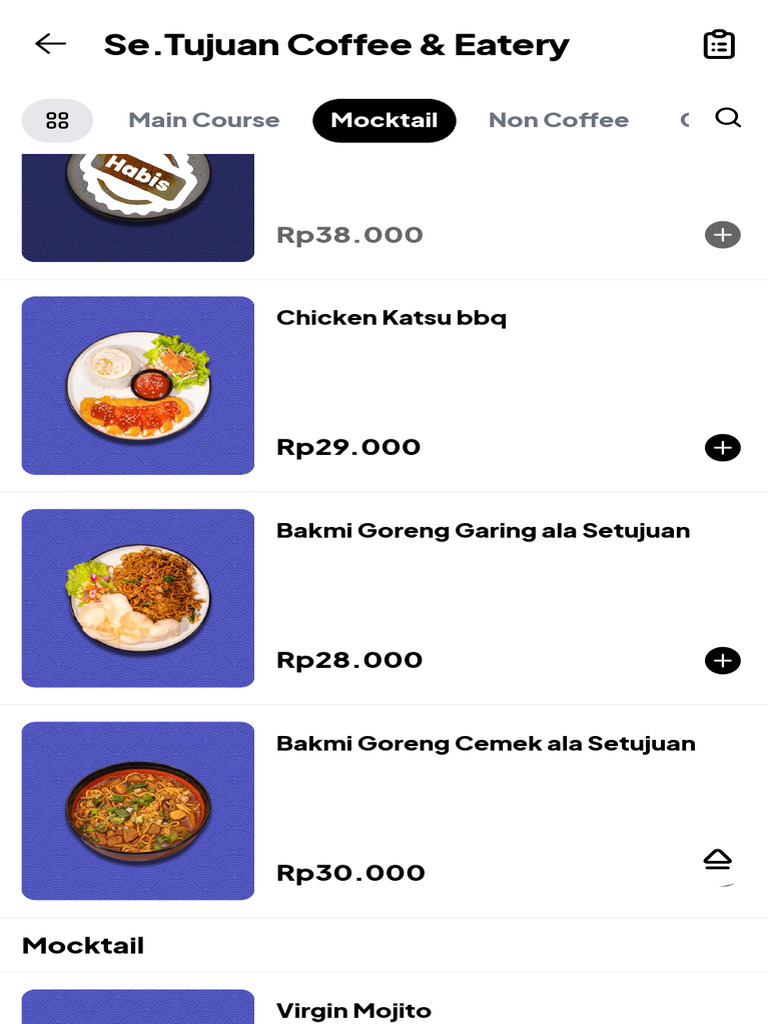 Menu Se.Tujuan Coffee & Eatery Bekasi | PDF