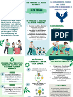 Tríptico Informativo Del Día Mundial de La Educación Ambiental Ilustrado Verde