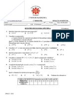 2º Teste - 11 Ciências (2 Versão)