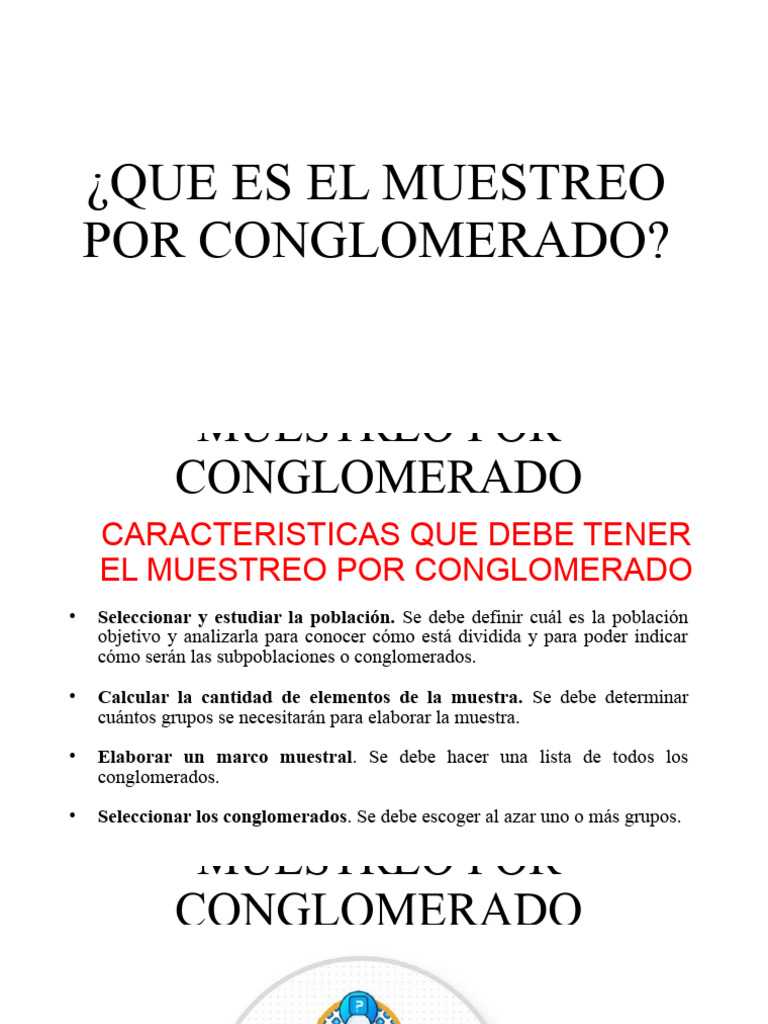 Muestreo Por Conglomerado | PDF