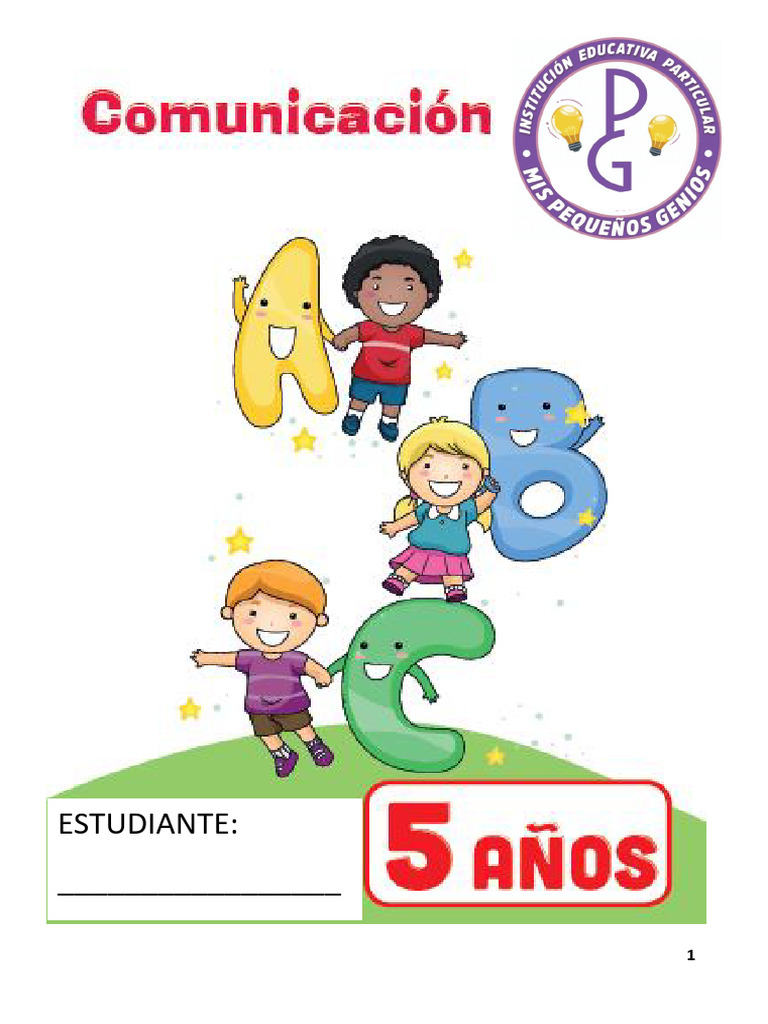 Cuaderno de Comunicación Inicial 5 Años | PDF | Artes del Lenguaje y ...