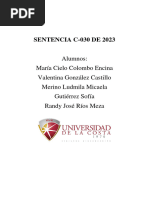 Análisis de la Sentencia C-030 de 2023 | PDF | Judicaturas | Debido al