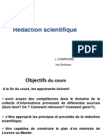 Cours - Rédaction Scientifique - L1 - IST - 2023