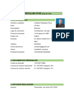 Curriculum Vitae Personal