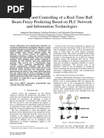 Monitoring and Controlling of A Real-Time Ball Beam Fuzzy Predicting Based On PLC Network and Information Technologies