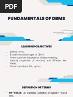 1 - Review of Fundamentals of DBMS