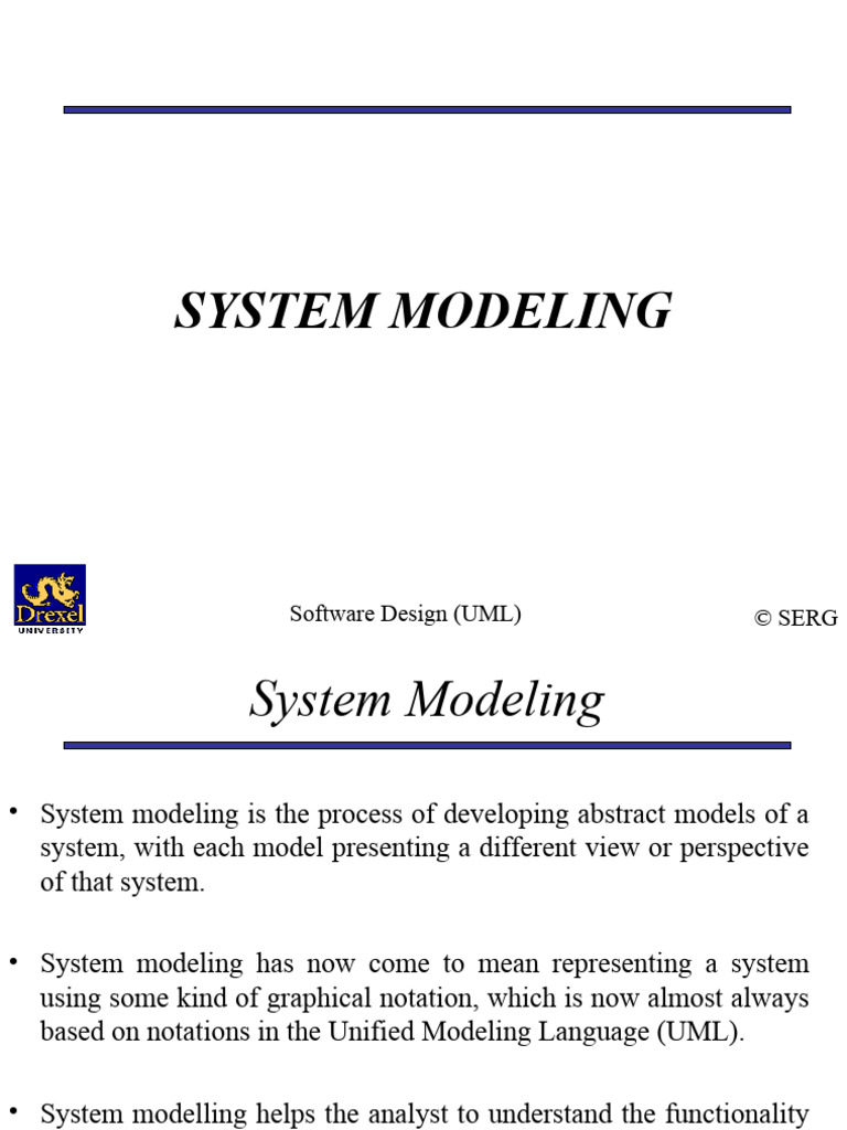 UML System Modeling Overview | PDF | Inheritance (Object Oriented ...