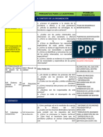 Lista de Chequeo General Auditoria Interna 2018