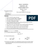 VCE Mathematical Methods Formula Sheet | PDF | Area | Mathematics