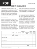 10 Steps To Financial Success Handout