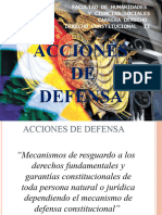 Tema No. 11 Acciones de Defensa