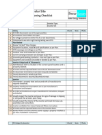 Attachment a PV Site Commissioning Checklist