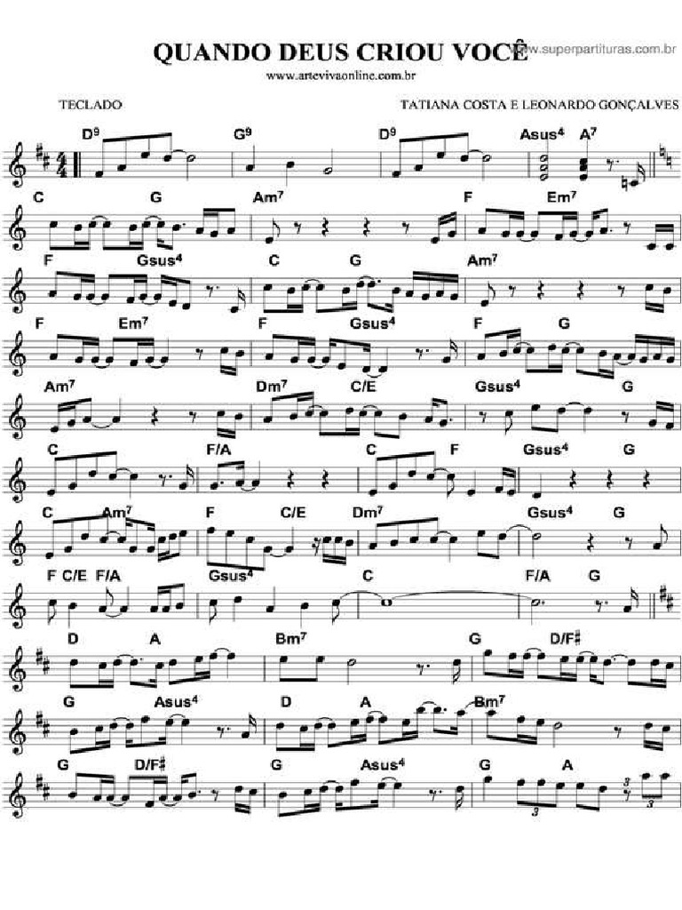 Quando Deus Criou Voce V 4 | PDF