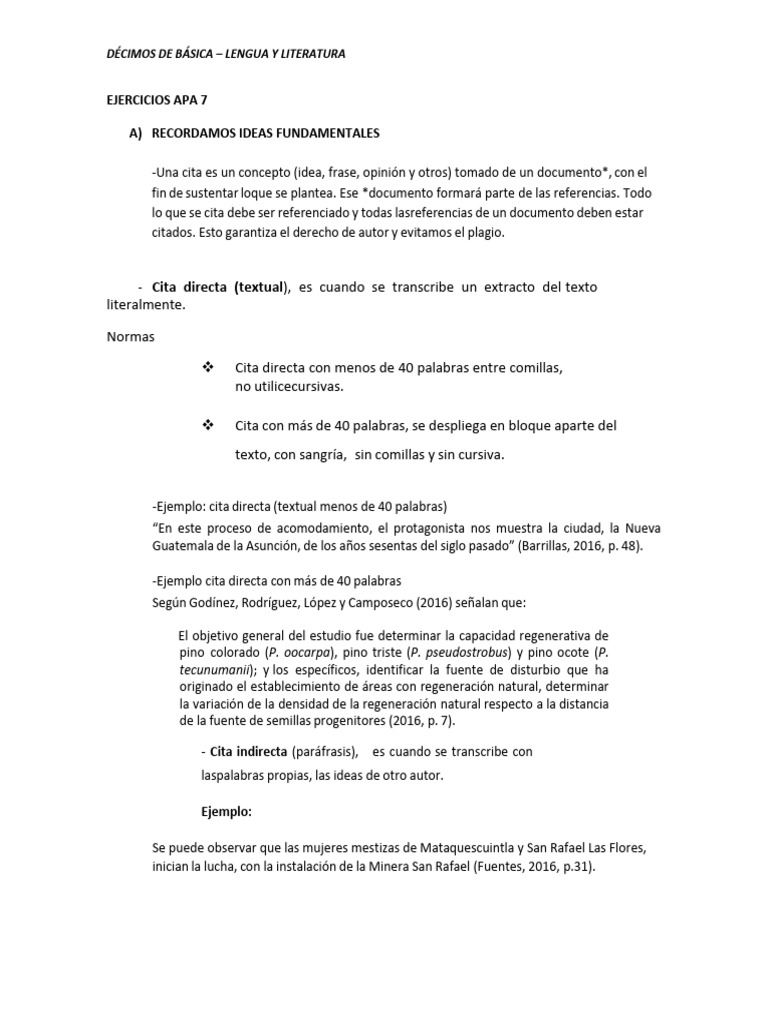 Guía de Citas y Referencias APA 7 | PDF