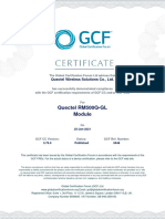 Quectel RM500Q-GL GCF Certificate
