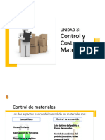 Unidad 3 - Control y Costeo de Materiales