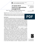 Case Research in Operations Management - Voss - Tsikriktsis and Frohlich