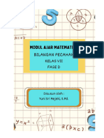 Modul Ajar Matematika - Modul Ajar Matematika Kelas VII Bilangan Pecahan - Fase D