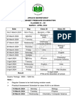 Date Sheet HSSC Pre Bds 04 Mar 24