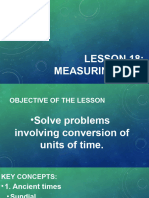 Lesson 18 Measuring Time