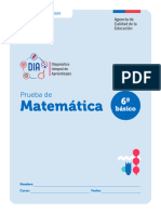 Prueba Matematica Diagnostico 2024 6 Basico