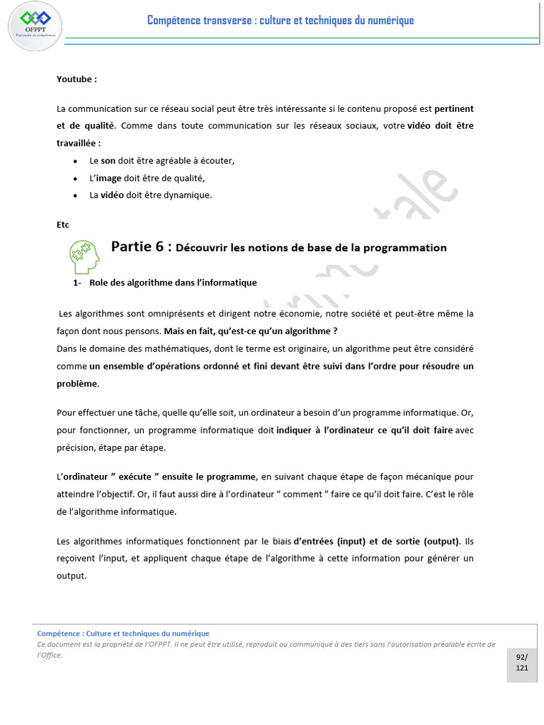 Notions de base en algorithmes et programmation | PDF | ASCII ...