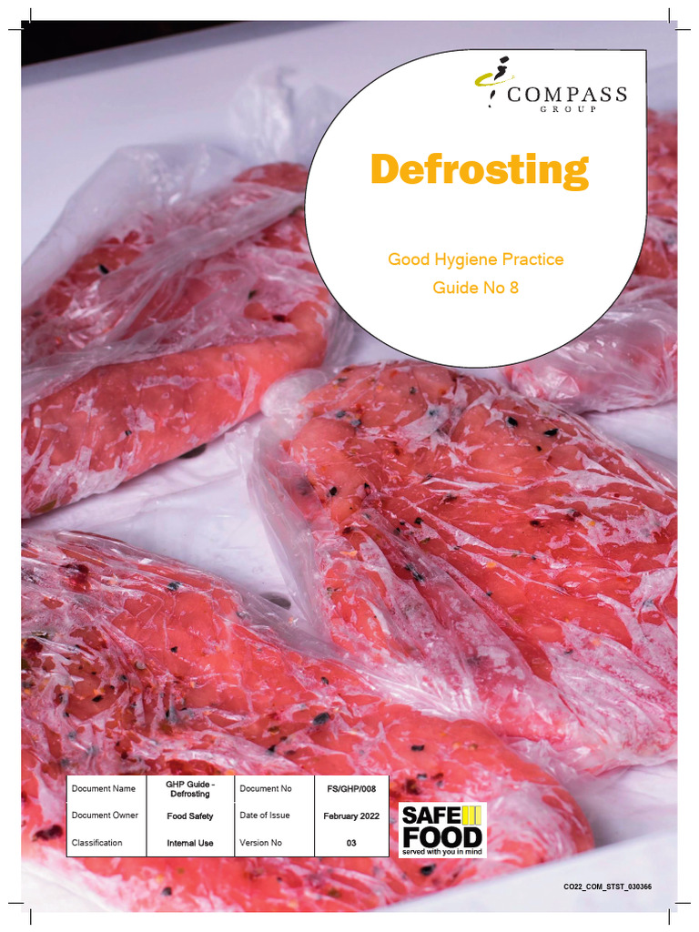 6800ghp 8 Defrosting fsghp00803pdf | PDF | Hygiene