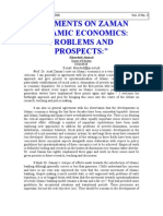 Comments On Zaman "Islamic Economics: Problems and Prospects:"