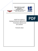 Kertas Kerja Menaik Taraf Padang Sekolah 2022