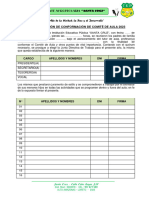 Comité de Aula-Formato de Acta