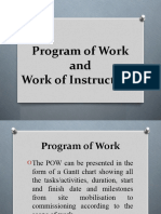 Program of Work & Work of Instructions Palcon