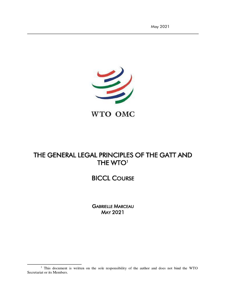 Marresh Agreement Establishing The WTO | PDF | World Trade Organization ...