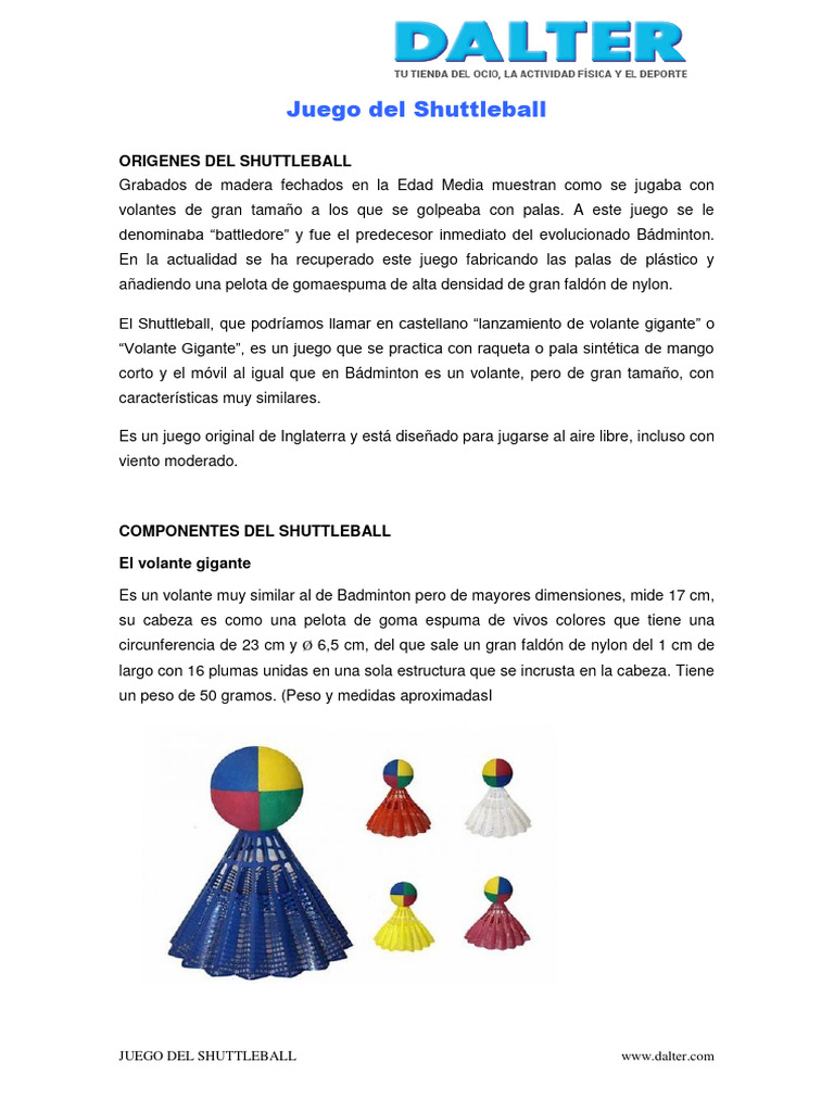 Historia y Reglas del Shuttleball | PDF | Deportes