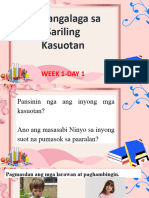 Pangangalaga Sa Sariling Kasuotan: Week 1-Day 1