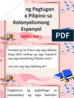 Paraan NG Pagtugon NG Mga Pilipino Sa Kolonyalismong Espanyol