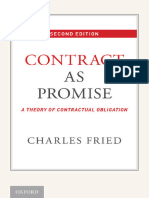 FRIED Charles Contract As Promise - A Theory of Contractual Obligation 2015