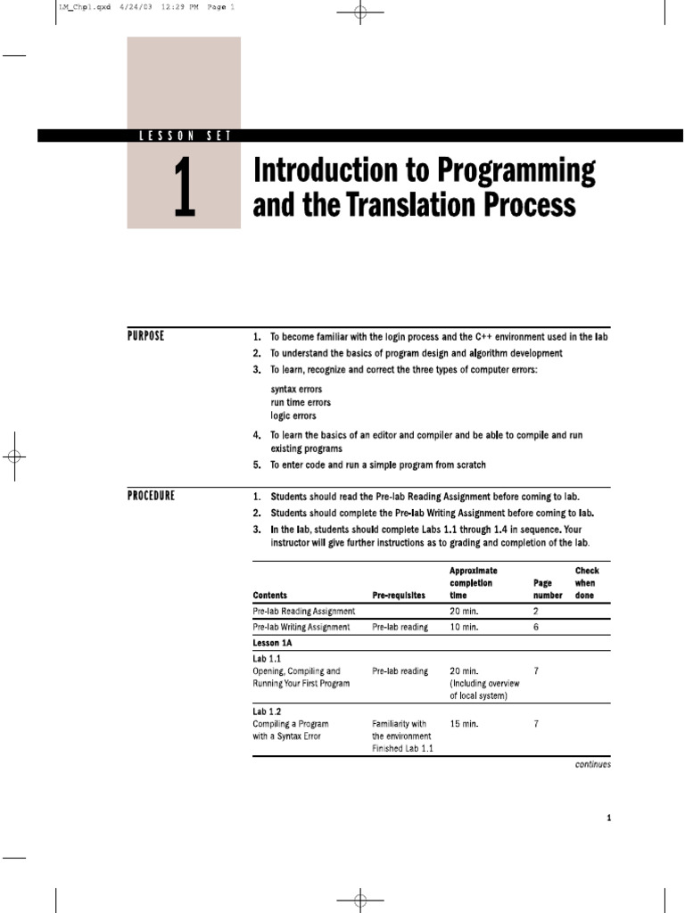 Lab 1 | PDF
