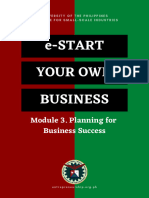 Module 3. Planning For Business Success