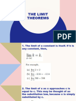 Lesson 1.3 The Limit Theorems