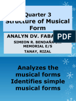 MAPEH 6 - MUSIC PPT Q3 W2 - Structure of Musical Form