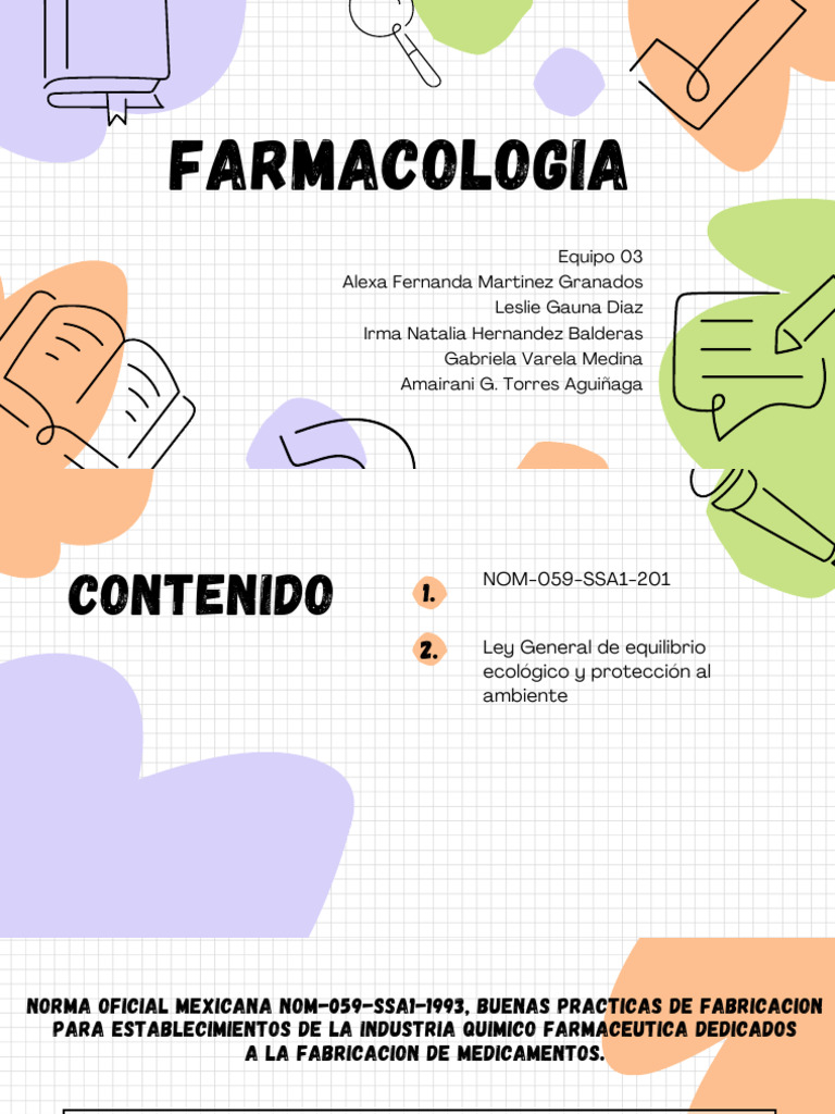 Nom 059 y Ley de Farmacologia | PDF | Medicamentos con receta