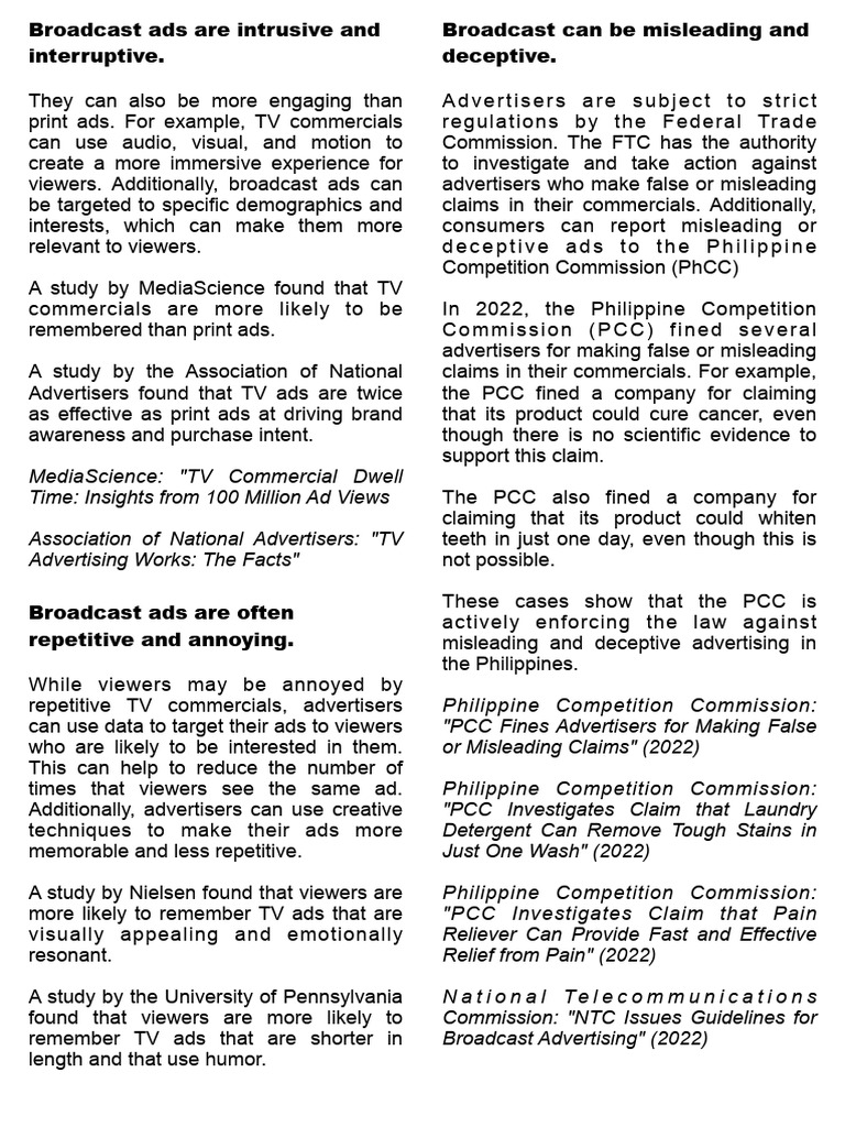 Effectiveness of Broadcast Advertising | PDF | Advertising | Brand