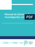 MANUAL de Técnicas de Investigación Criminal