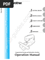 Brother NV1200 Sewing Machine Instruction Manual