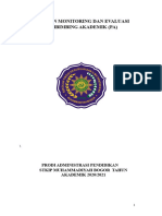 Laporan Monitoring Dan Evaluasi Pembimbing Akademik