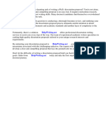 PHD Dissertation Proposal Sample PDF